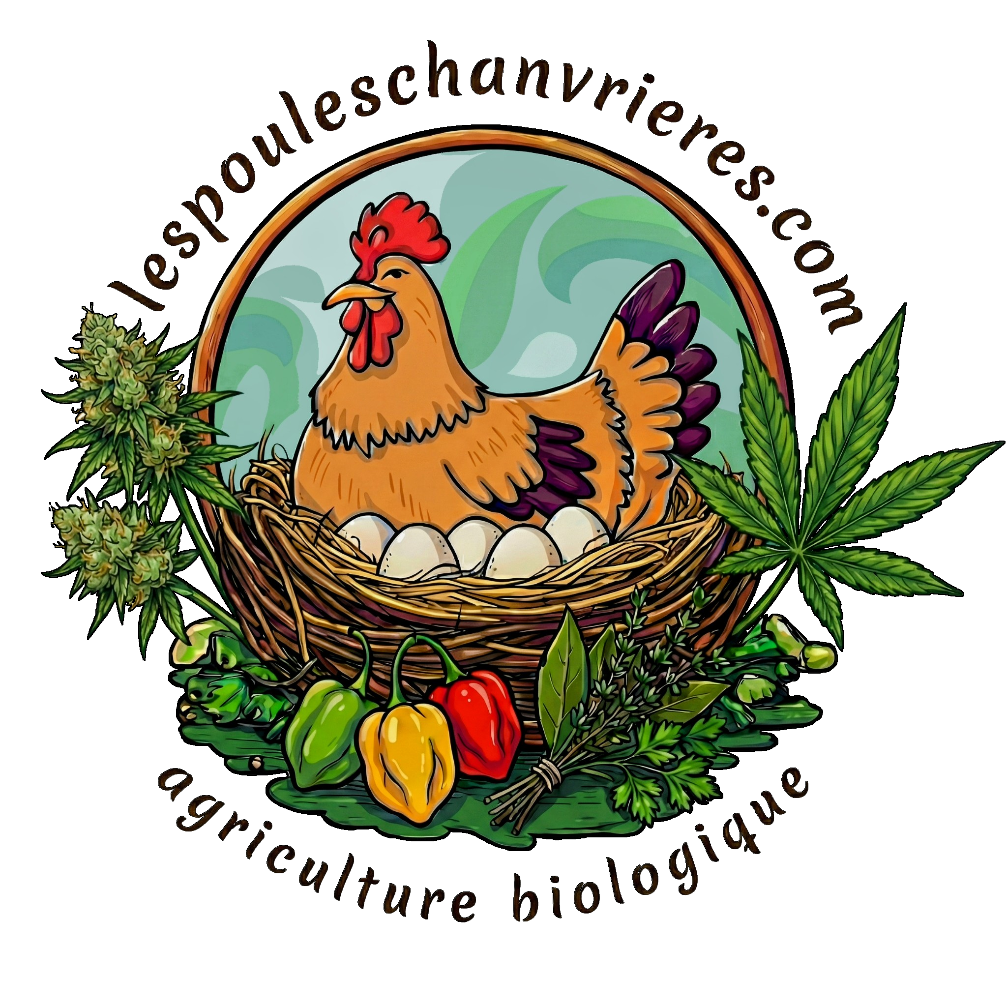 Les poules chanvrières